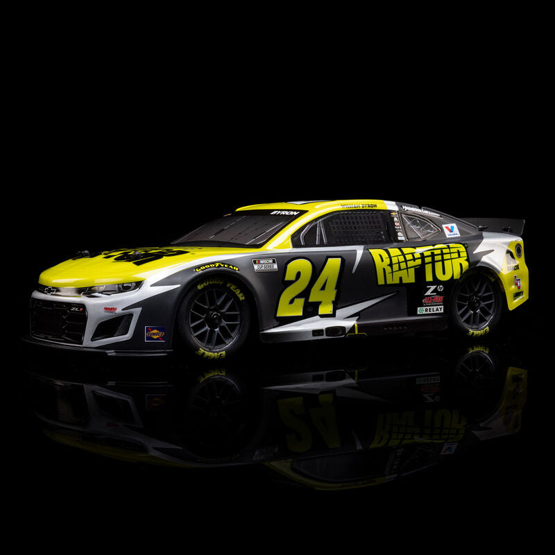 1/12 NASCAR RC Racecar William Byron No. 24 2025 Raptor Chevrolet Camaro ZL1 2S AWD Brushed On-Road (Battery & Charger Included), Black - Xtreme RC