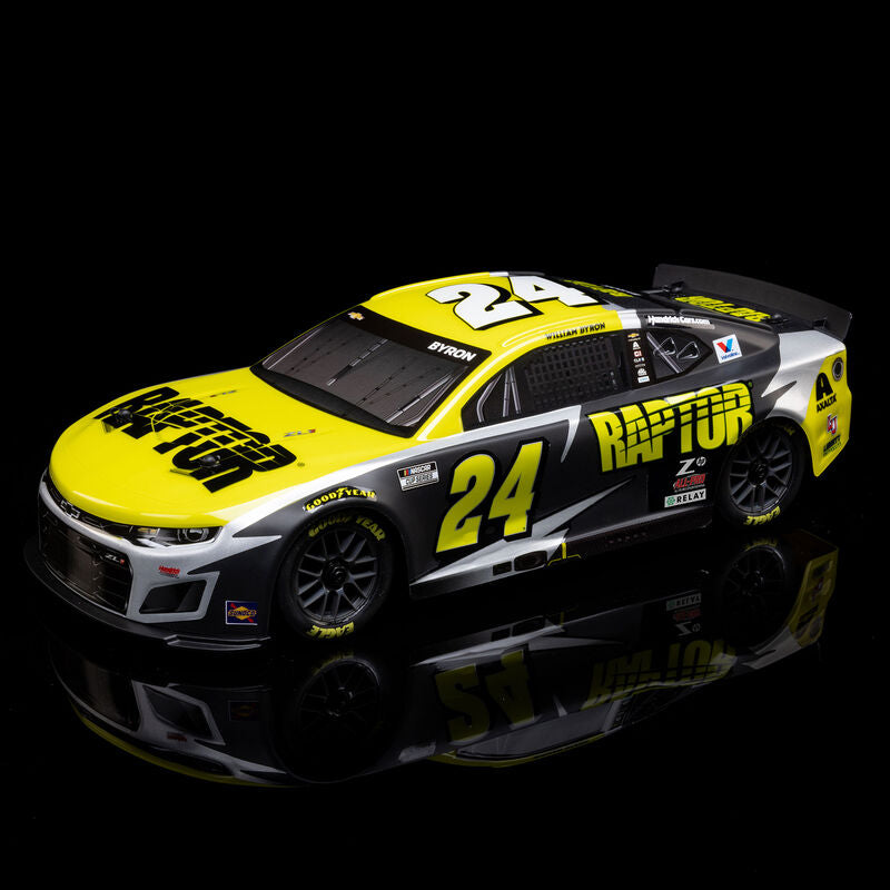 1/12 NASCAR RC Racecar William Byron No. 24 2025 Raptor Chevrolet Camaro ZL1 2S AWD Brushed On-Road (Battery & Charger Included), Black - Xtreme RC