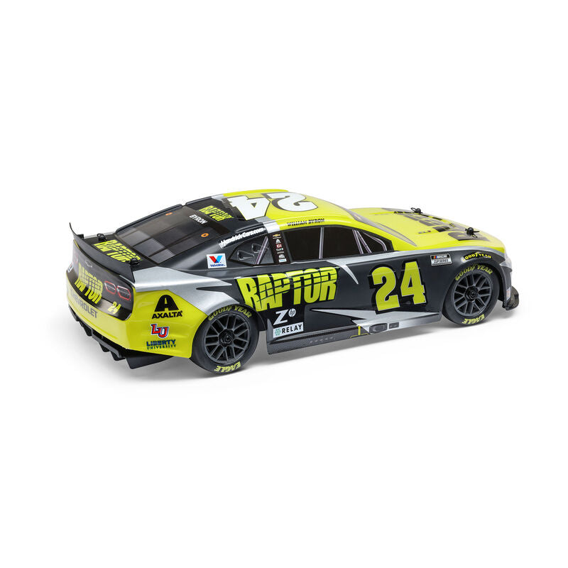 1/12 NASCAR RC Racecar William Byron No. 24 2025 Raptor Chevrolet Camaro ZL1 2S AWD Brushed On-Road (Battery & Charger Included), Black - Xtreme RC