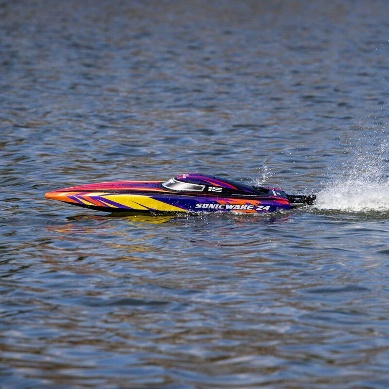 Sonicwake 24" Self-Righting Brushless Deep-V RTR (Battery & Charger Included), Red - Xtreme RC
