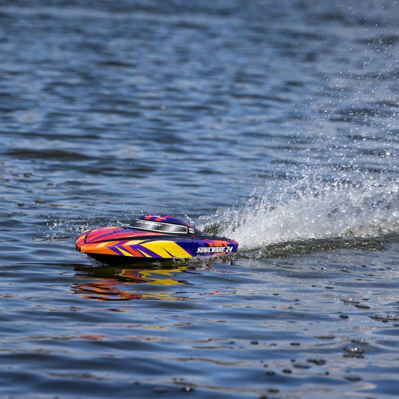 Sonicwake 24" Self-Righting Brushless Deep-V RTR (Battery & Charger Included), Red - Xtreme RC