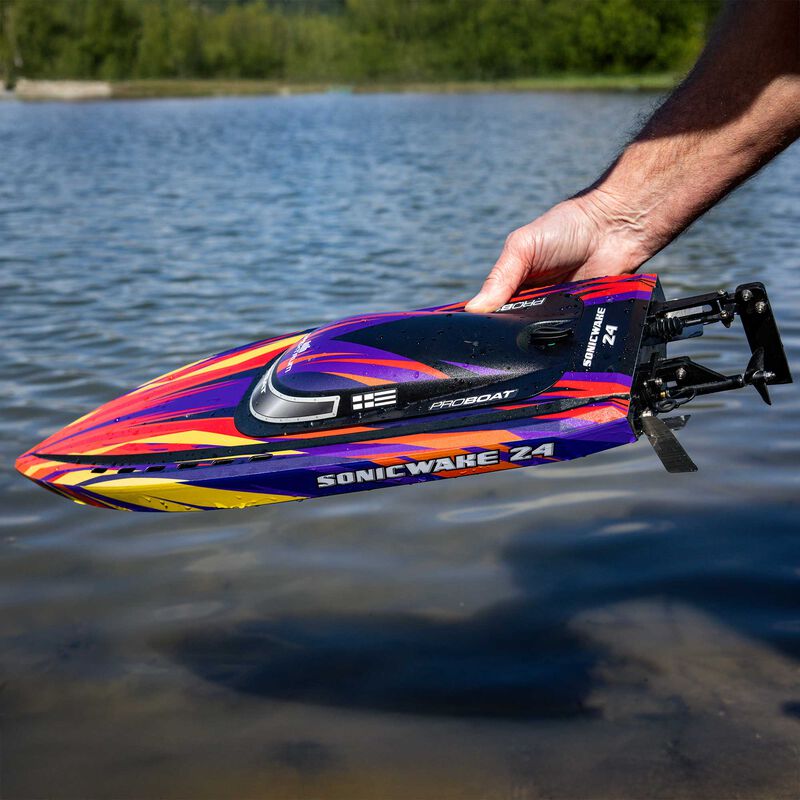 Sonicwake 24" Self-Righting Brushless Deep-V RTR (Battery & Charger Included), Red - Xtreme RC