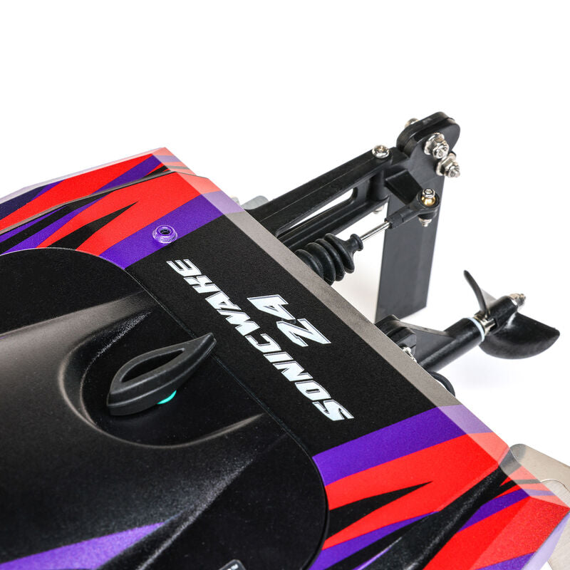 Sonicwake 24" Self-Righting Brushless Deep-V RTR (Battery & Charger Included), Red - Xtreme RC