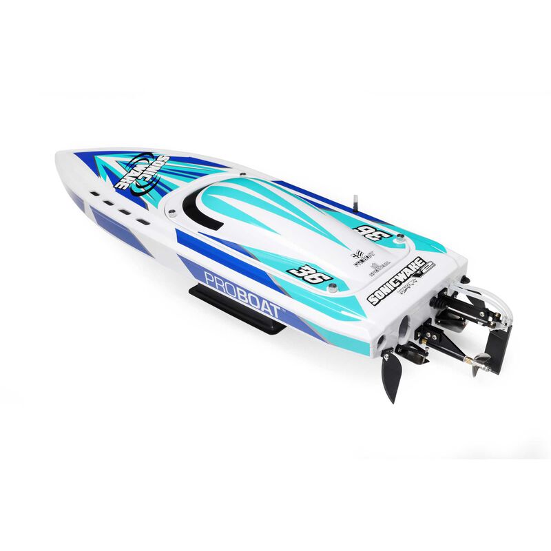 Sonicwake V2 36" Self-Righting, BL, White: RTR - Xtreme RC