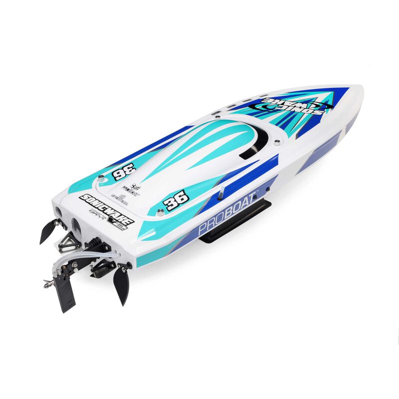 Sonicwake V2 36" Self-Righting, BL, White: RTR - Xtreme RC