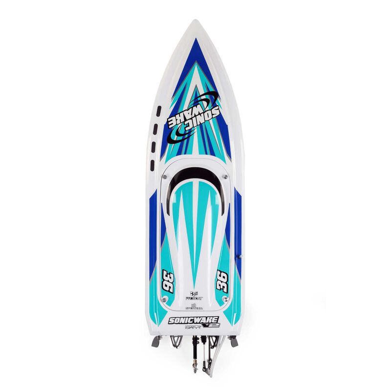 Sonicwake V2 36" Self-Righting, BL, White: RTR - Xtreme RC