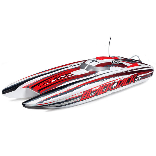 Blackjack 42-inch Brushless 8S Cat,WHT/RED:RTR - Xtreme RC