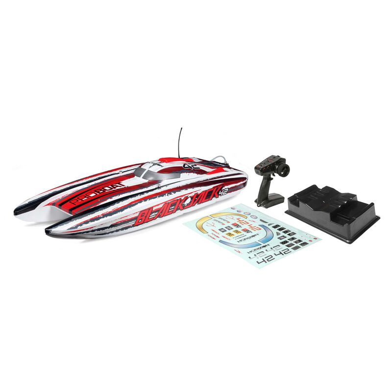 Blackjack 42-inch Brushless 8S Cat,WHT/RED:RTR - Xtreme RC