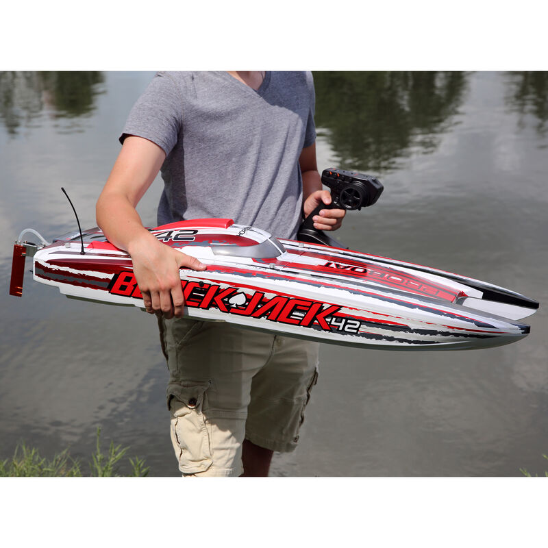 Blackjack 42-inch Brushless 8S Cat,WHT/RED:RTR - Xtreme RC