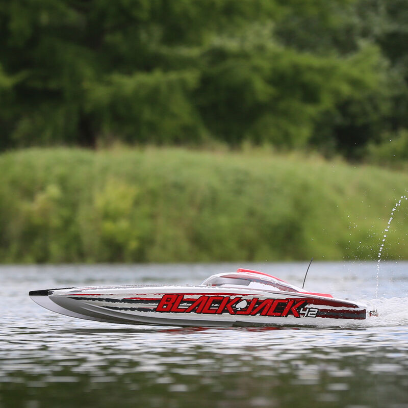 Blackjack 42-inch Brushless 8S Cat,WHT/RED:RTR - Xtreme RC