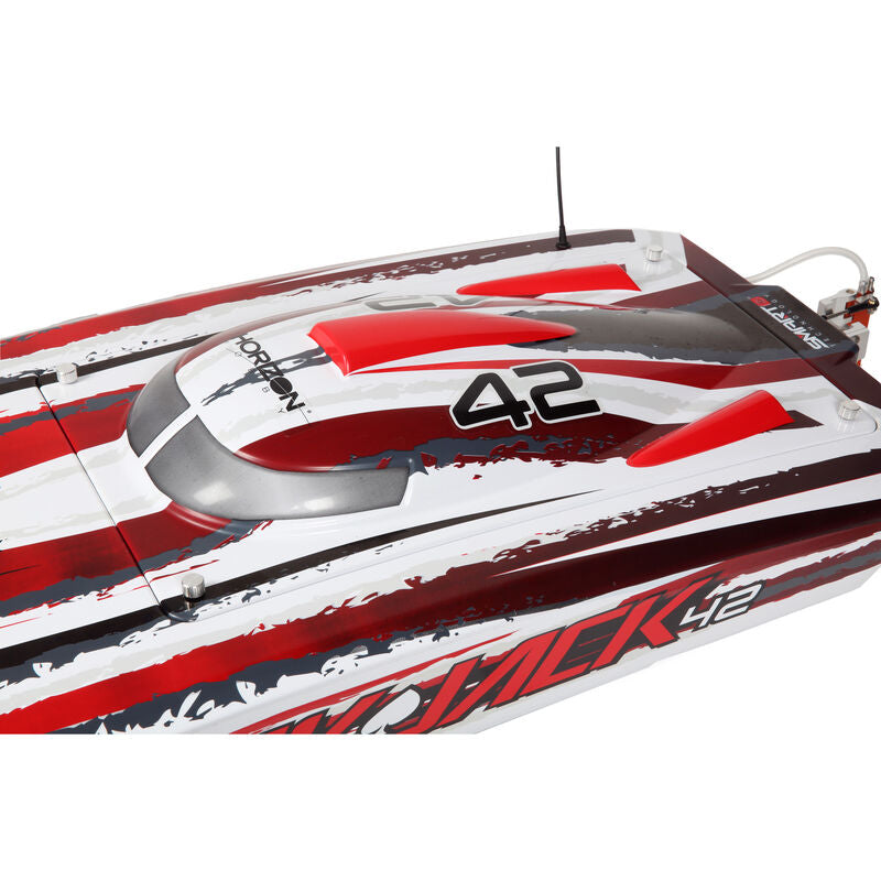 Blackjack 42-inch Brushless 8S Cat,WHT/RED:RTR - Xtreme RC