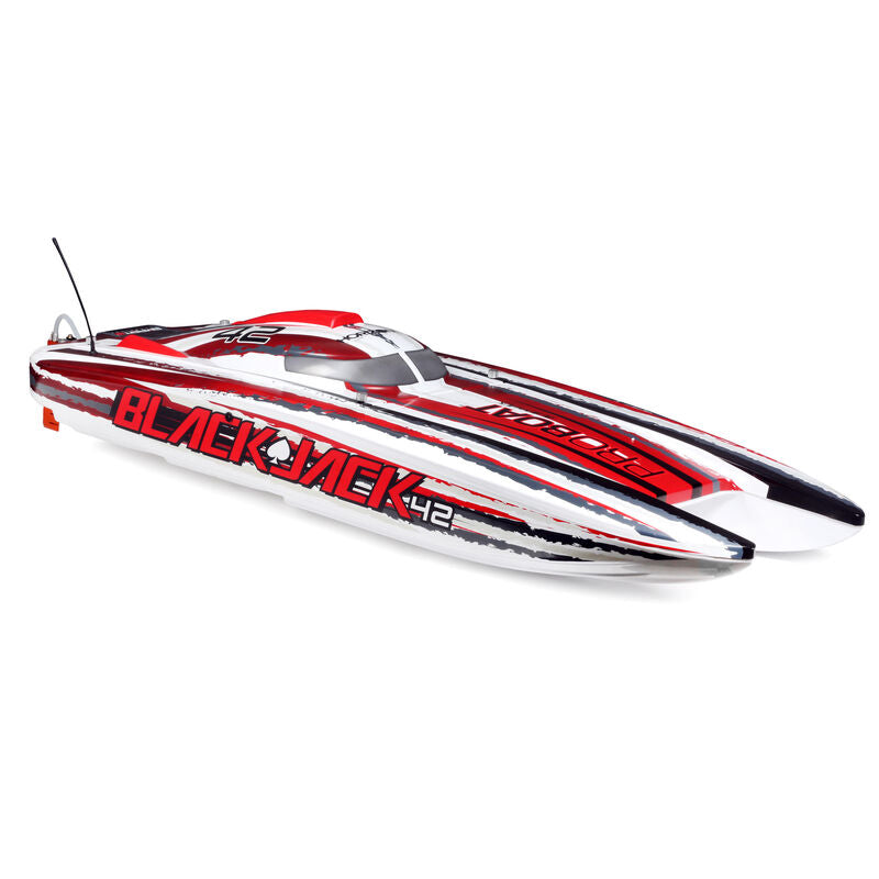Blackjack 42-inch Brushless 8S Cat,WHT/RED:RTR - Xtreme RC