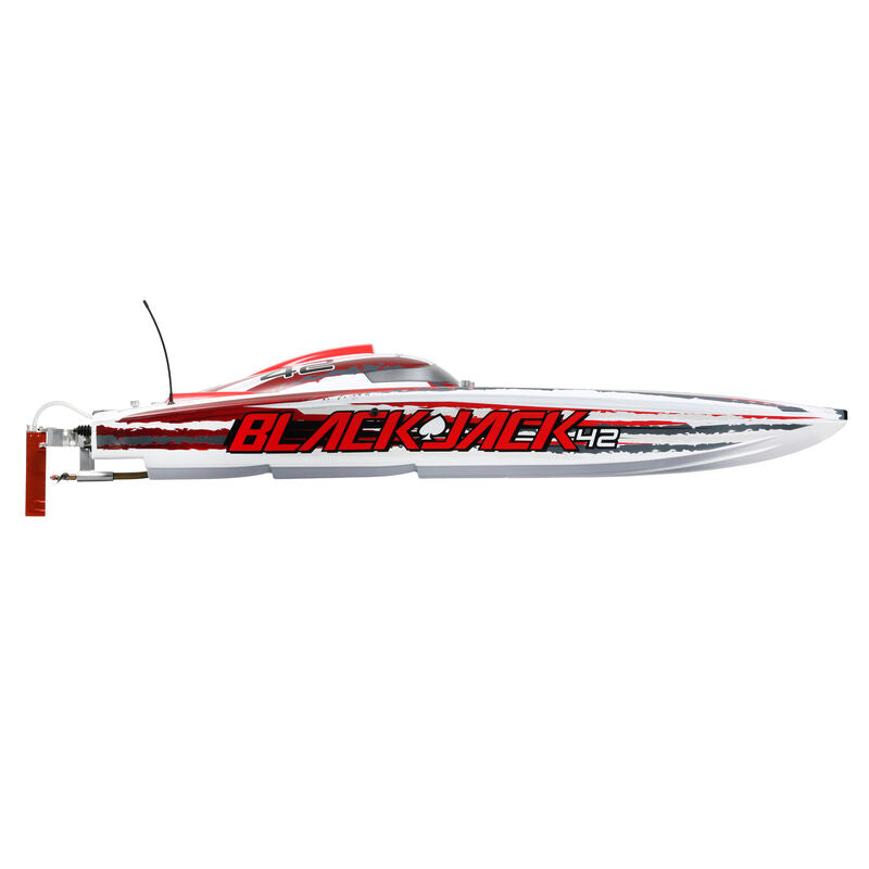 Blackjack 42-inch Brushless 8S Cat,WHT/RED:RTR - Xtreme RC