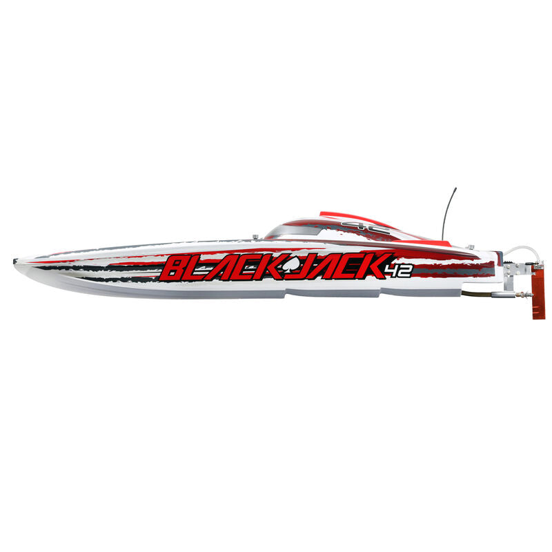 Blackjack 42-inch Brushless 8S Cat,WHT/RED:RTR - Xtreme RC