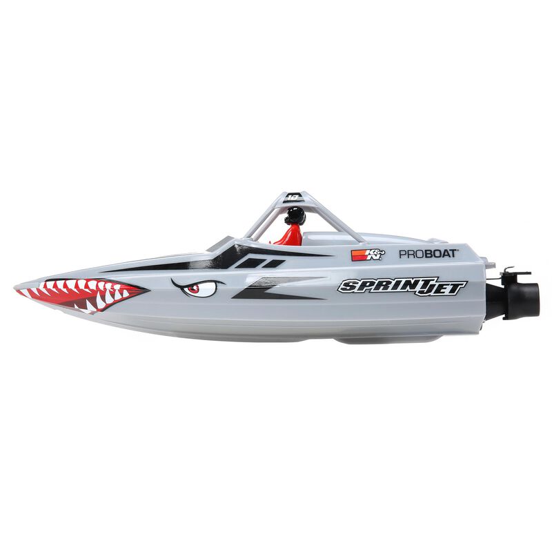 Sprintjet 9-inch Self-Right Jet Boat RTR, Silver - Xtreme RC