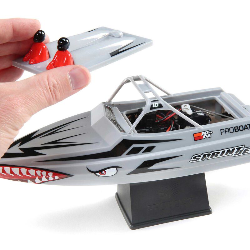 Sprintjet 9-inch Self-Right Jet Boat RTR, Silver - Xtreme RC