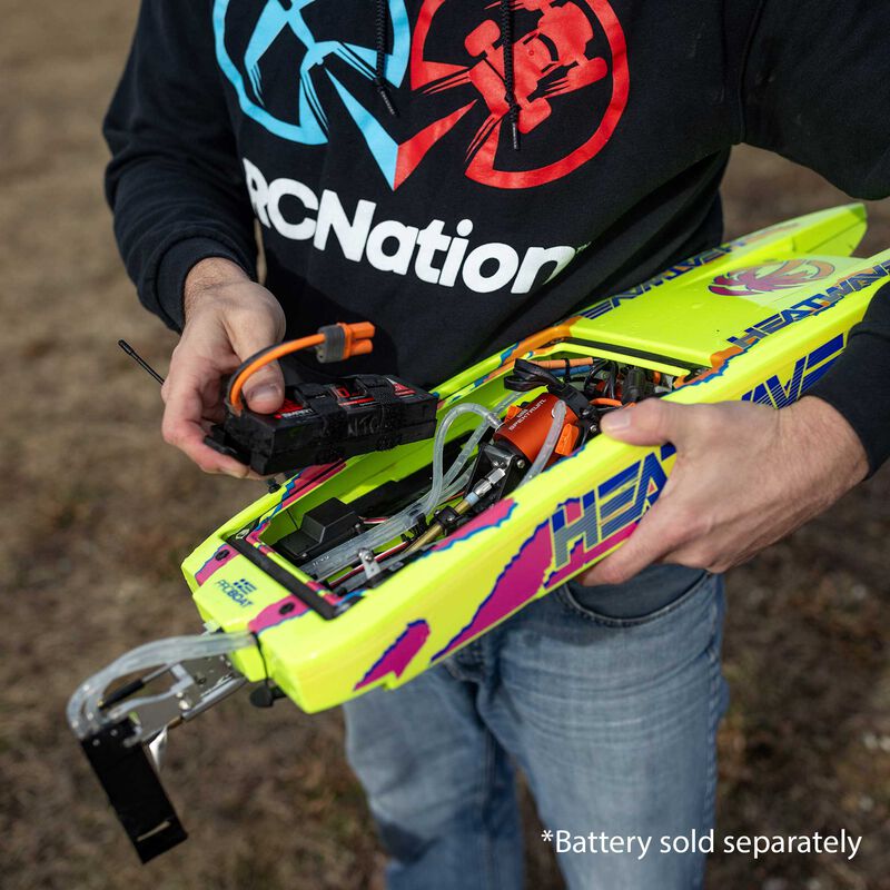 Blackjack 24" V2 Catamaran Brushless, Heat Wave Visual: RTR - Xtreme RC