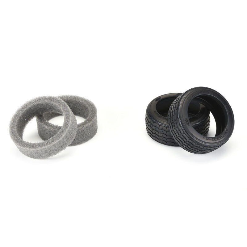 VTA Front Tire, 26mm, Mounted White Wheel - Xtreme RC