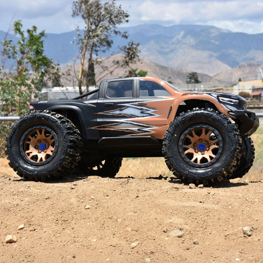 Limited Edition Trencher Pro-Loc F/R Mounted 24mm Bronze/Black Impulse (2) for X-Maxx - Xtreme RC