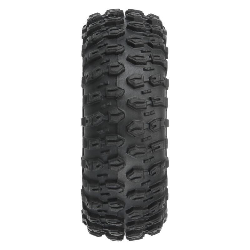 1/24 Hyrax Front/Rear 1.0" Tires Mounted 7mm Black Impulse (4) - Xtreme RC