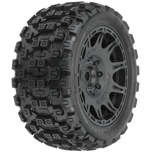 Badlands MX57 5.7 Trs MTD Rmvble Hex Blk Raid (2) - Xtreme RC