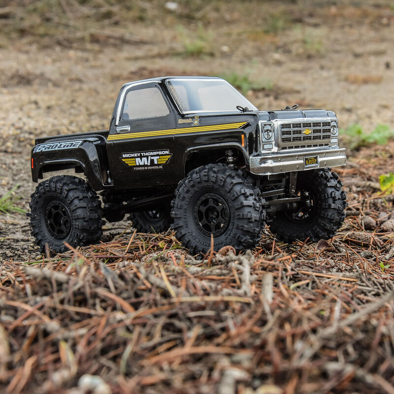 1/24 MT Baja Pro X F/R 1.0 Tires MTD 7mm Blk (4) - Xtreme RC