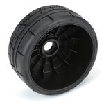 Menace HP BELTED Speed Run 1:8 Tires Mounted on Mach 10 Black 17mm Wheels (2) for Front or Rear - Xtreme RC