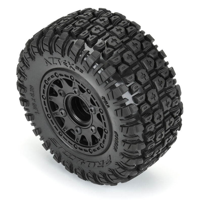 Aztek SC 2.2"/3.0" M2 (Medium) Tires Mounted on Raid Black 6x30 Removable Hex (12mm & 14mm) SC Wheels for Slash® 2wd, Slash® 4x4, ProTrac™ & Senton™ 4x4 Front or Rear - Xtreme RC