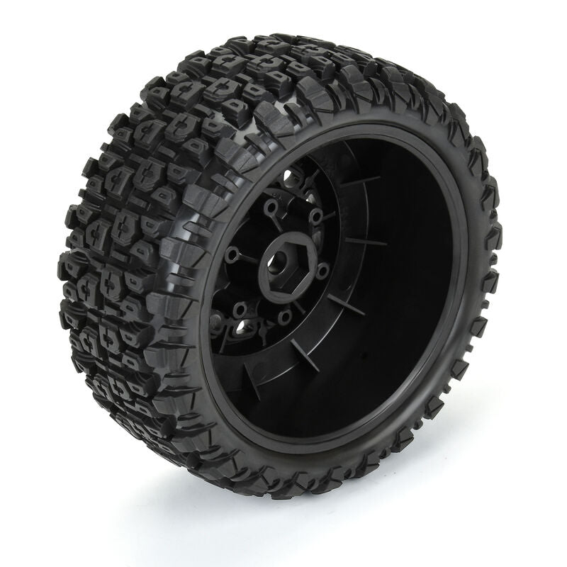 Aztek SC 2.2"/3.0" M2 (Medium) Tires Mounted on Raid Black 6x30 Removable Hex (12mm & 14mm) SC Wheels for Slash® 2wd, Slash® 4x4, ProTrac™ & Senton™ 4x4 Front or Rear - Xtreme RC