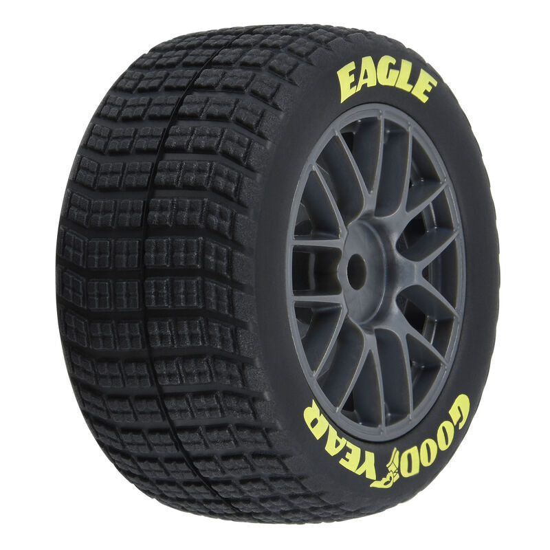 Goodyear Eagle Dirt Tire F/R MTD Grey for Losi NASCAR Race Car (4) - Xtreme RC