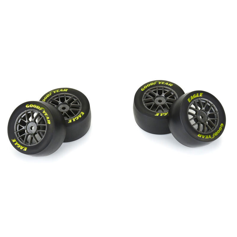 Goodyear Eagle Option Tire F/R MTD Grey for Losi NASCAR Race Car (4) - Xtreme RC