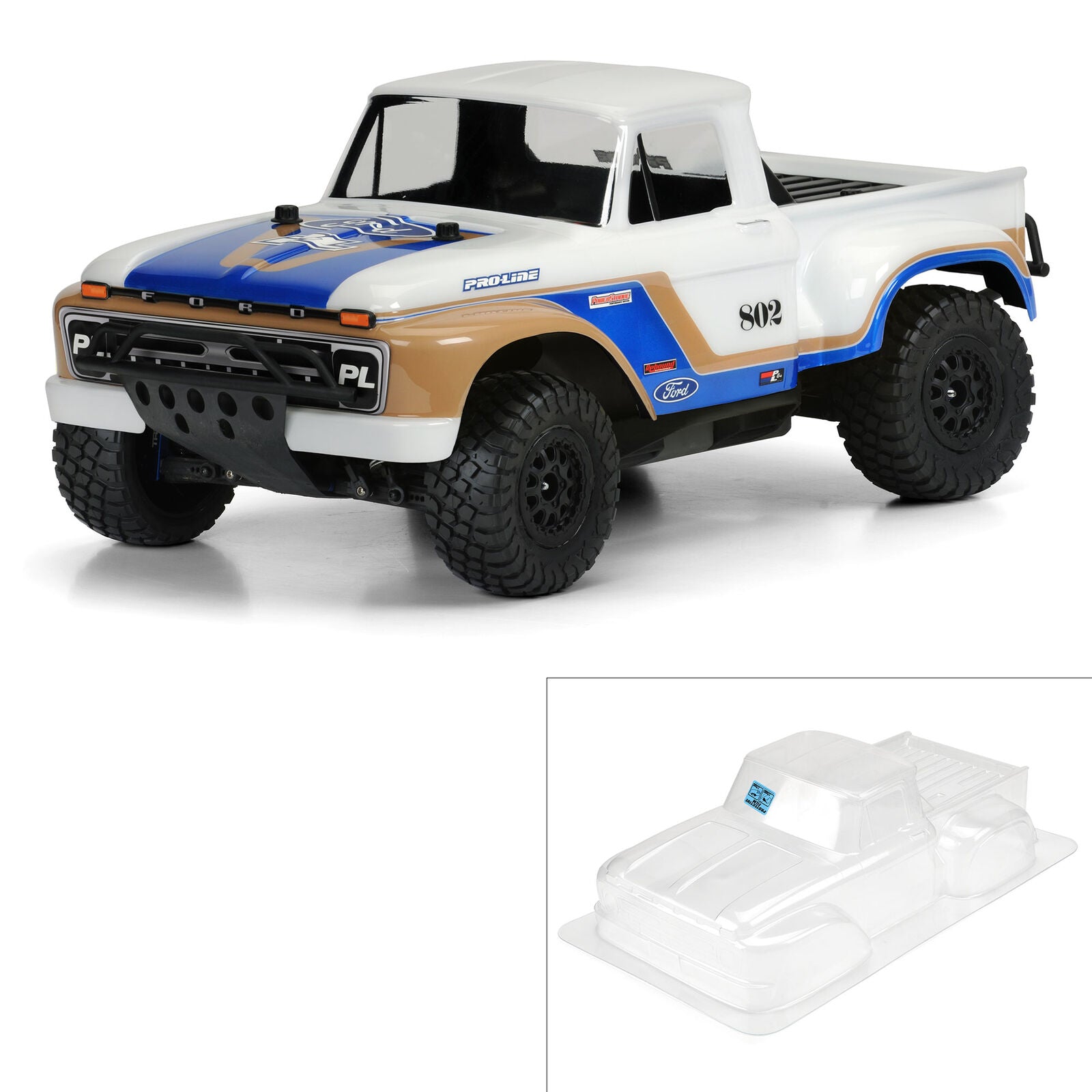 3408-00 '66 Ford F-100 Clear Body Slash/Slash 4x4/SC10 - Xtreme RC