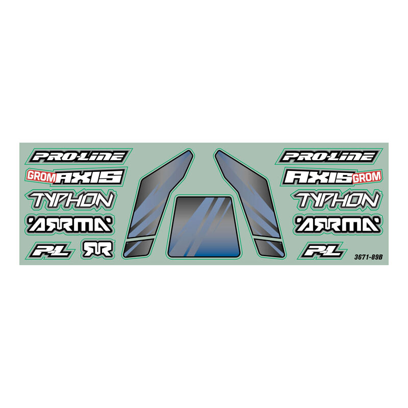 Limited Edition Axis Jagged Body for Arrma Typhon Grom (White/Blue) - Xtreme RC