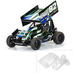 1/10 Sprint Car Light Weight Clear Body Panel Kit: Losi Sprint Car - Xtreme RC
