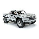 Pre-Cut 2019 Chevy Silverado Trophy Truck Tough-Color Gray Body for Arrma Mojave Grom - Xtreme RC