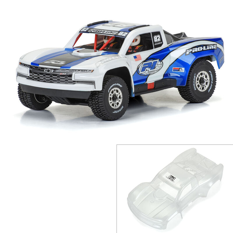Pre-Cut 2019 Chevy Silverado Trophy Truck Clear Body for Arrma Mojave Grom - Xtreme RC