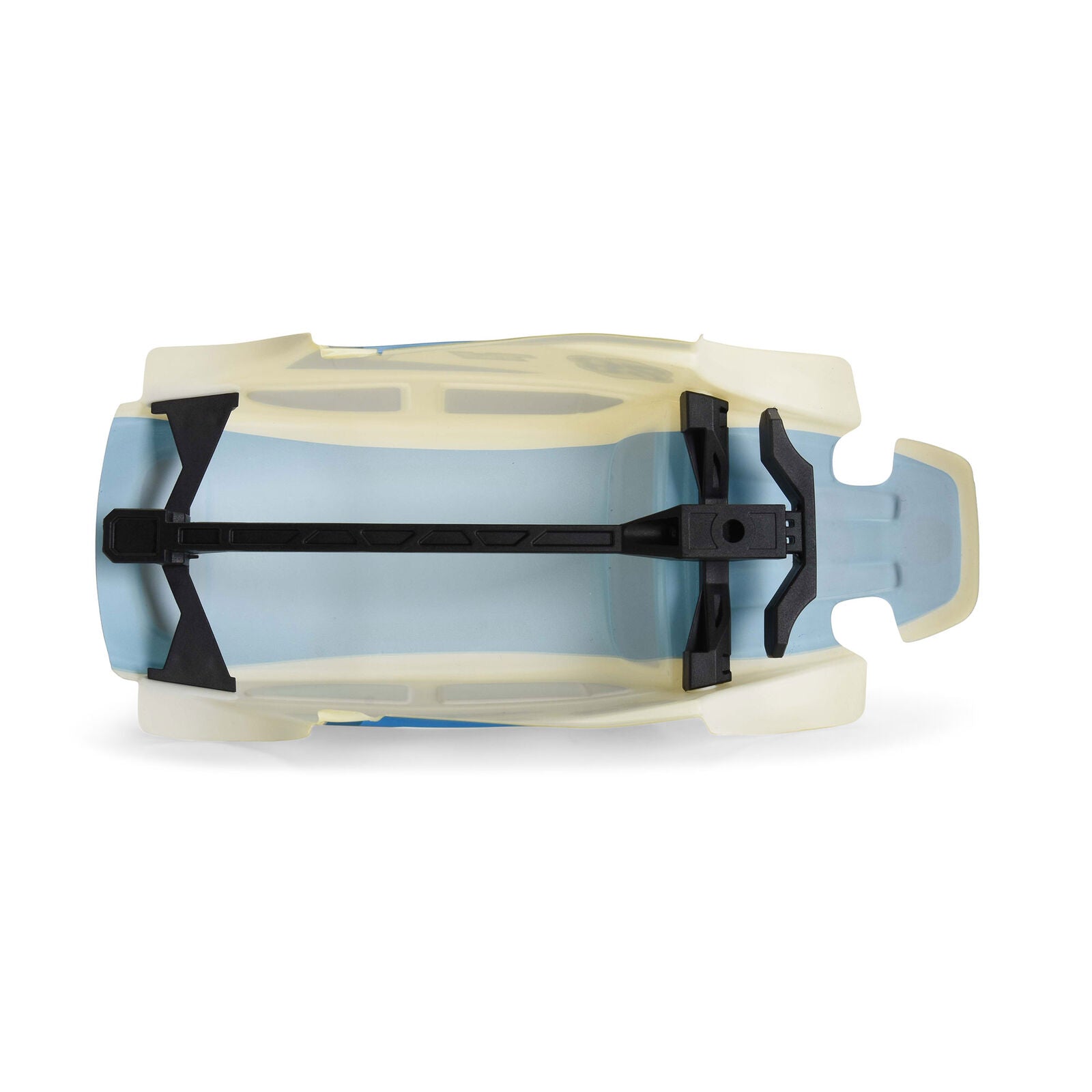 Class 1 VW Bug Blue Race Body Conversion Kit and Flat Iron Tires Mounted 12mm Chrome Diablo (4) for Arrma Typhon Grom - Xtreme RC