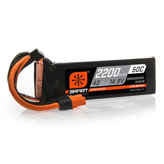 2200mAh 4S 14.8V 50C Smart LiPo Battery; IC3 - Xtreme RC