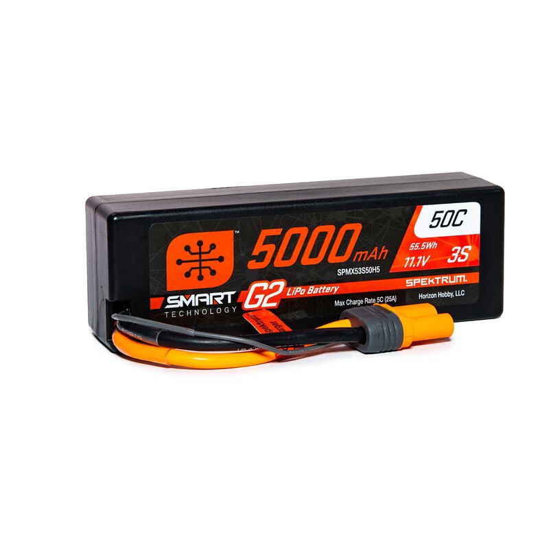 5000mAh 3S 11.1V Smart G2 LiPo 50C Hard Case; IC5 - Xtreme RC