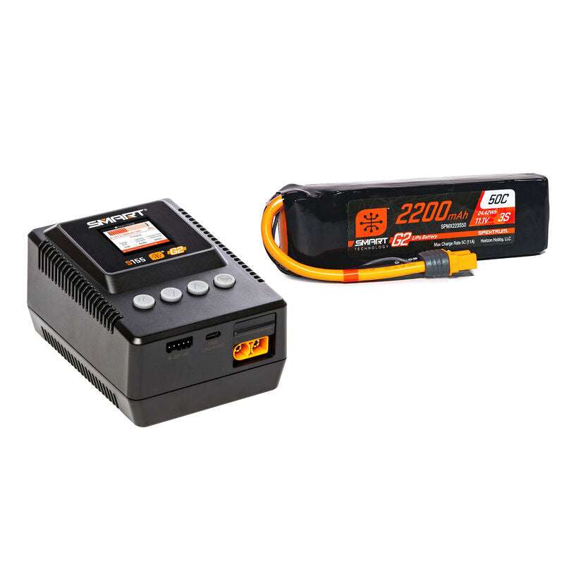 Smart Powerstage 3S Air Bundle: G2 2200mAh 3S LiPo IC3 & S155 Charger - Xtreme RC