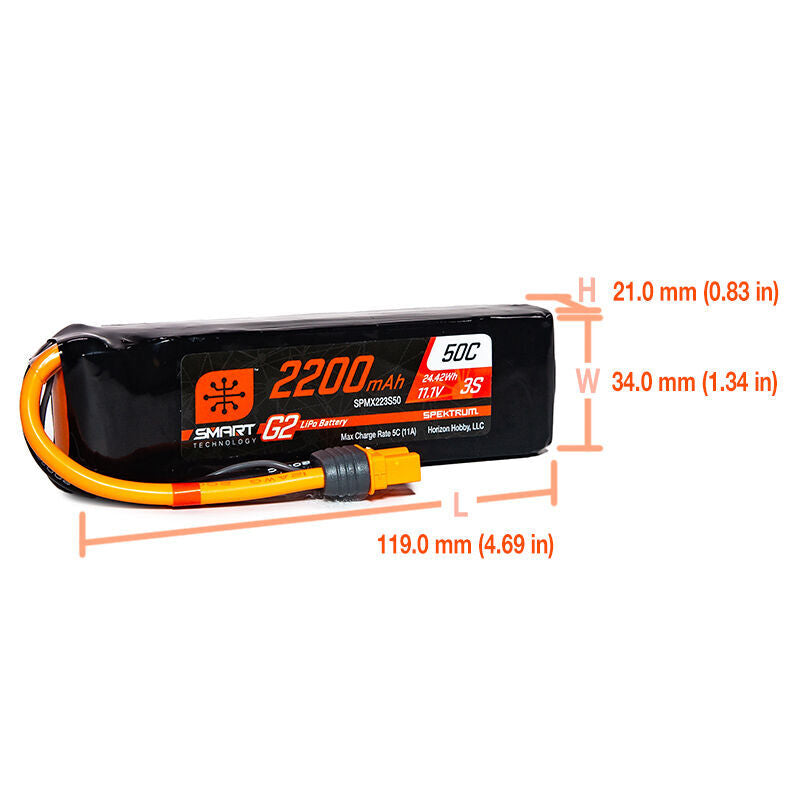 Smart Powerstage 3S Air Bundle: G2 2200mAh 3S LiPo IC3 & S155 Charger - Xtreme RC