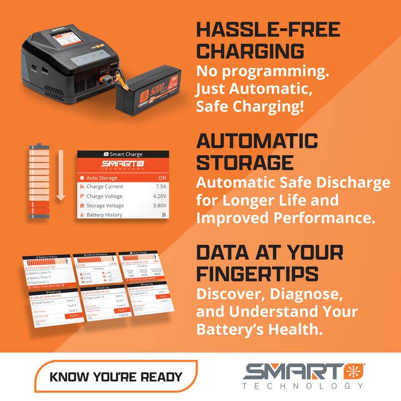 Smart Powerstage 3S Air Bundle: G2 2200mAh 3S LiPo IC3 & S155 Charger - Xtreme RC