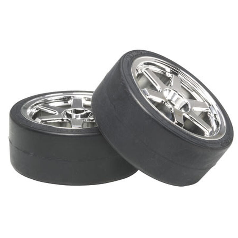 Tires/Wheels (2): Drift Type D, 26mm - Xtreme RC