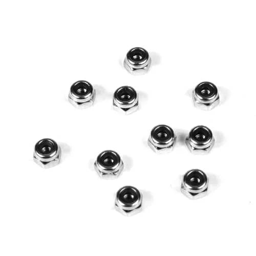 M2.5 Locknuts (zinc finish, 10pcs) - Xtreme RC