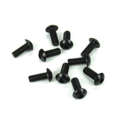 M4x10mm Button Head Screws (black, 10pcs) - Xtreme RC