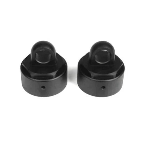TKR6003B – Non-Vented Shock Caps (aluminum, black anodized, 2pcs) - Xtreme RC