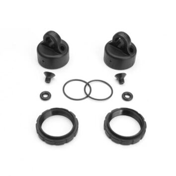 Shock Cap and Spring Adjust Set (Comp-2shcks):EB48 - Xtreme RC