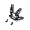 Rear Bulkhead, Aluminum, Black: 22S Sprint - Xtreme RC