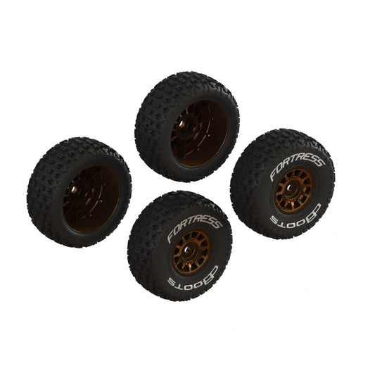 dBoots 'FORTRESS' Glued Tire Set, Bronze (2 Pairs)