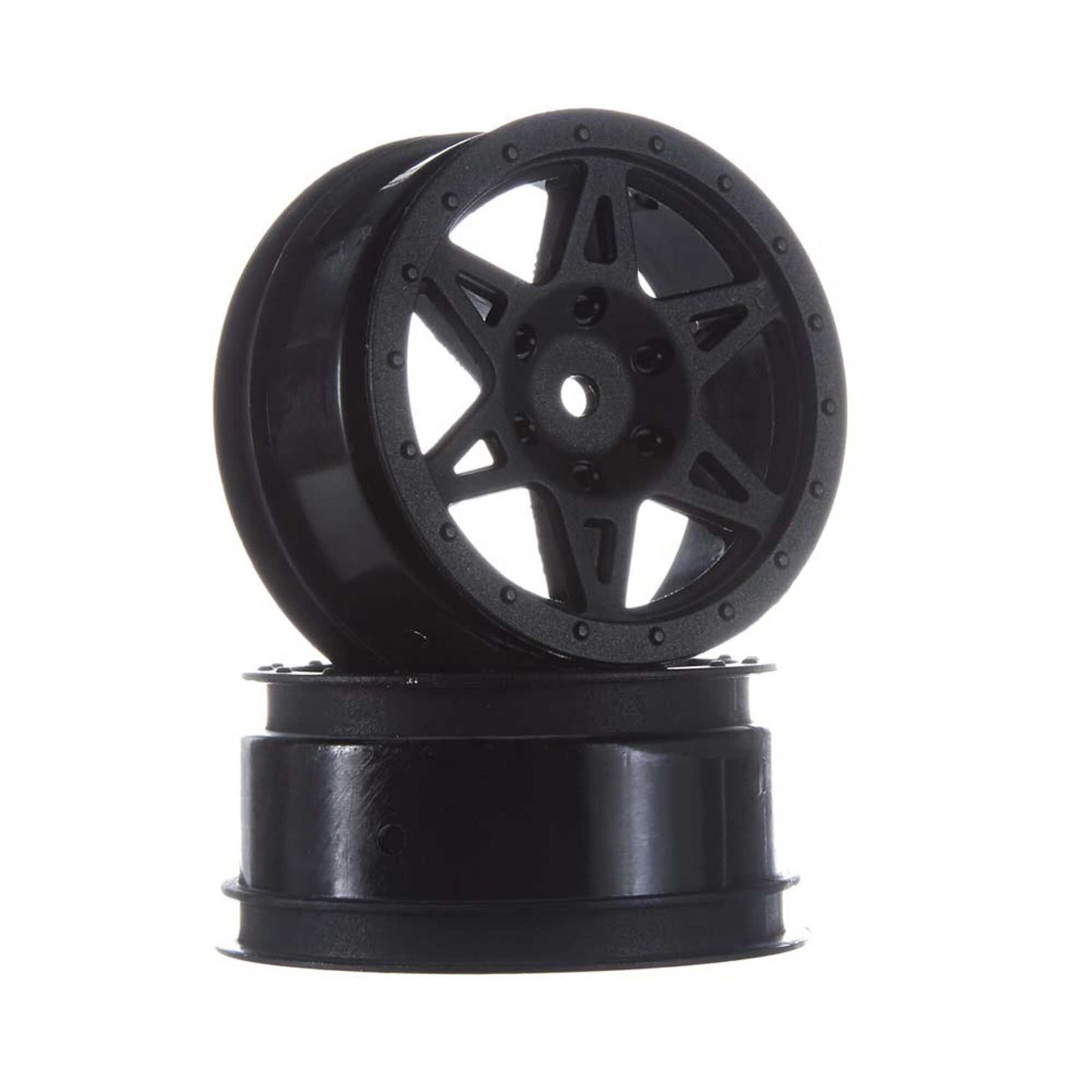 1/10 Front 2.2/3.0 Wheels, 12mm Hex, Black: Raider
